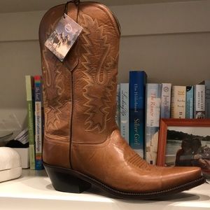 NWT NWO Old West Leather Cowboy Boots Size 9.0